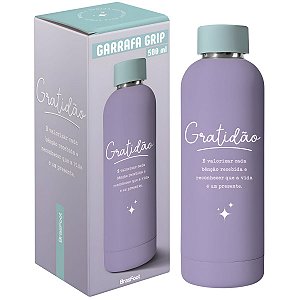 Garrafa Térmica Grip: Gratidão 500ml - BrasFoot