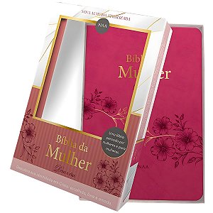Bíblia da Mulher Pink NAA - Deus e Elas - Caixa Presente - Pão Diário #LiquidaJaneiro