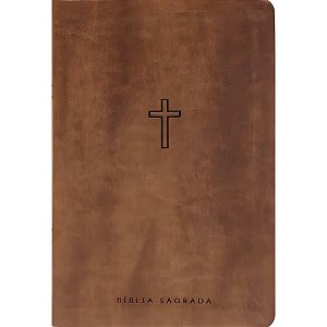 Bíblia NAA Slim Marrom - Capa Luxo - Vida #LiquidaJaneiro