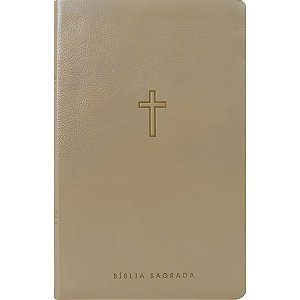 Bíblia NAA Slim Bege - Capa Luxo - Vida #LiquidaJaneiro