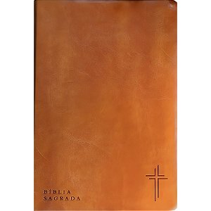 Bíblia NVT Marrom - Letra Grande - Capa Luxo - Vida