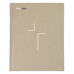 Jesus Bible NVI - Com Espaço para Anotações - Tecido Sobre Capa Dura Cinza - Leitura Perfeita - Thomas Nelson