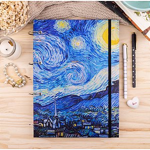 Caderno Argolado A4 - Céu Estrelado - Vicent Van Gogh