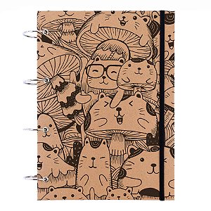 Caderno Argolado A4 - Kraft - Cogu