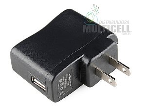 FONTE USB UNIVERSAL 5.0V 1A PRETA