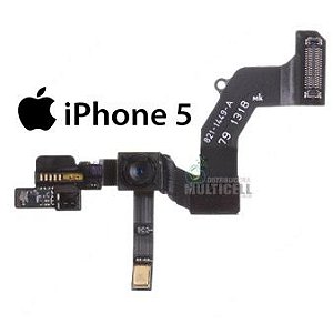 FLEX CAMERA FRONTAL E MICROFONE APPLE A1428 A1429 IPHONE 5 5G 1ªLINHA AAA -  Distribuidora Multicell a mais completa em peças,componentes e acessórios  para celular e tablet