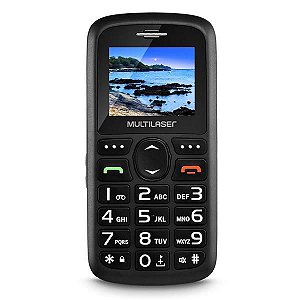Celular Vita Dual Chip Tela 1,8 Pol. Usb E Bluetooth Preto Multilaser - P9048