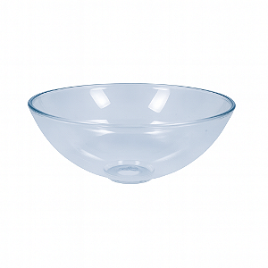 Cuba Plástica Transparente Redonda de Sobrepor (Apoio) Para Banheiro