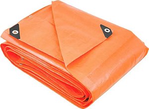 Lona Carreteiro Polietileno 8x5M Laranja 150 micras - Vonder