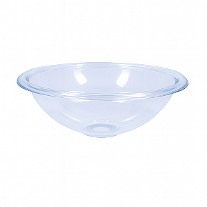 Cuba Plástica Transparente Redonda de Embutir Para Banheiro