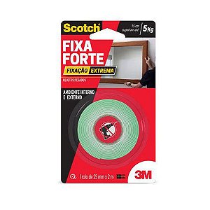 Fita Dupla Face Fixa Forte Extreme 24mm x 2m - 3M