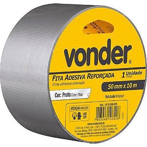 Fita Adesiva Silver Tape Prata 50mm x 10m
