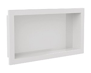 Nicho de banheiro plástico para Embutir 30x60 - Branco