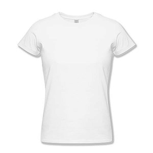 Camiseta Branca Baby Look 100% Poliéster Para Sublimação