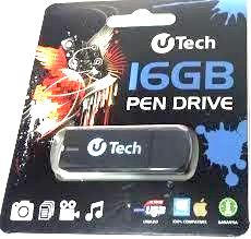 Pen Drive 16GB UTech USB 2.0