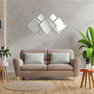Espelho Decorativo de Acrílico com 7 Peças