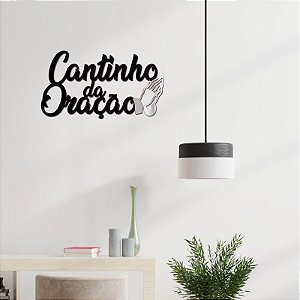 Quadro com Escrita Cantinho da Oração