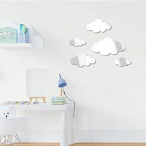 Espelho Nuvens 5 Peças