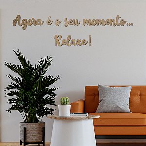 Espelho Agora é o seu momento... Relaxe! - Acrílico Cobre
