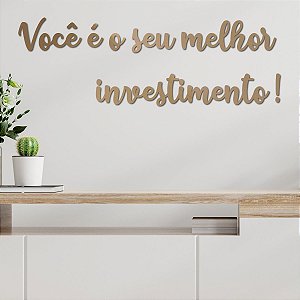 Espelho Você é o seu melhor investimento! - Espelhado Cobre