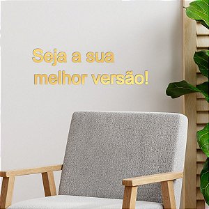Espelho "Seja a sua melhor versão!" - Acrílico Dourado