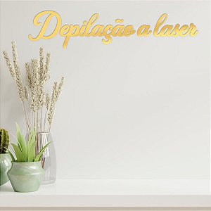 Espelho Decorativo "Depilação a laser" Acrílico Espelhado