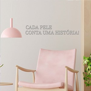 Espelho "Cada pele conta uma história!" - Acrílico Es. Prata