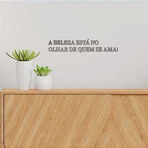 Espelho A beleza está no olhar de quem se ama! - Cobre