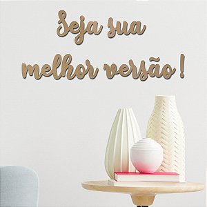 Espelho Decorativo Seja sua melhor versão! - Acrílico Cobre