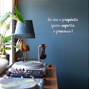 Espelho Só vive o propósito quem suporta o processo! Prata