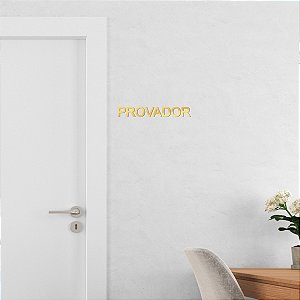 Espelho Decorativo "PROVADOR" - Acrílico Espelhado Dourado