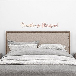 Espelho Decorativo "Permita-se florescer!"- Acrílico Rosa