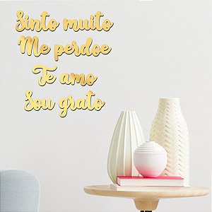 Espelho Hoponopono Sinto Muito Me Perdoe Te Amo Sou Grato DO