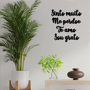 Quadro Hoponopono Sinto Muito Me Perdoe Te Amo Sou Grato