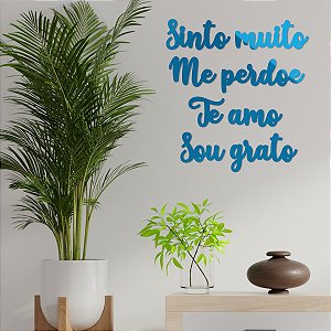 Espelho Hoponopono Sinto Muito Me Perdoe Te Amo Sou Grato AZ