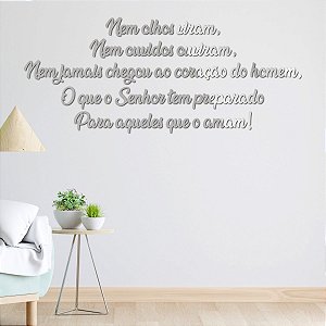 Espelho Nem olhos viram Nem ouvidos Ouviram... - Prata