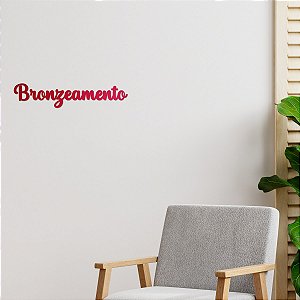 Espelho Decorativo "Bronzeamento" - Acríl Espelhado Vermelho