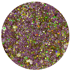 Glitter Flocado Unicórnio Holográfico