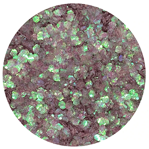 Glitter Flocado Verde Magic Holográfico
