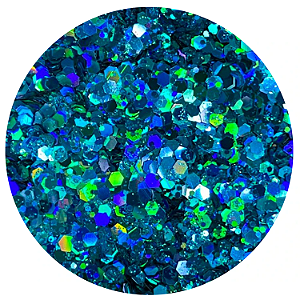 Glitter Flocado Azul Aqua