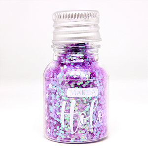 Glitter Flocado Roxo Purple Holo Garrafinha 10g