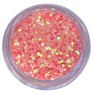Glitter Flocado Confete Rosa Cherry Brilhante 3g