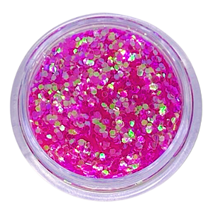 Glitter Flocado Confete Rosa Brilhante 3g