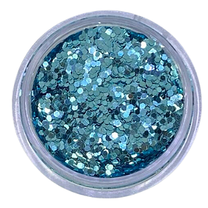 Glitter Flocado Azul Oceano Holográfico 3g