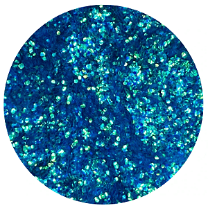 Glitter Flocado Azul Piscina Holográfico 3g