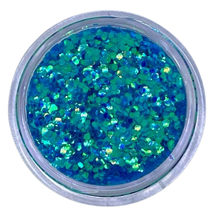 Glitter Flocado Azul Piscina Holográfico 3g