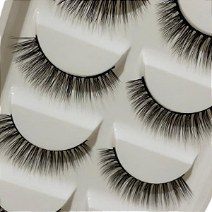 Cartela Cílios Postiço com 7 pares 5D