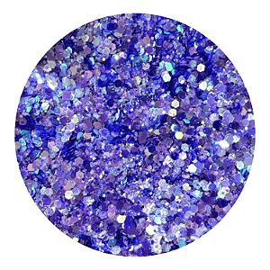 Glitter Flocado Roxo Holográfico