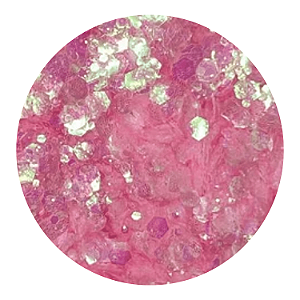 Glitter Flocado Rosa Holográfico