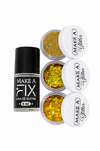 Kit Brilhow 3 Glitter + Cola Glitter Make A
